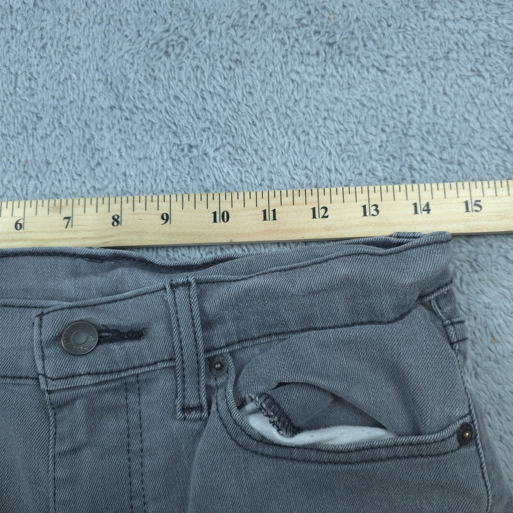 Levis 511 Jeans Mens 29x30 Gray Slim Tapered Charcoal Wash Denim Tag 29x32 - Picture 10 of 14
